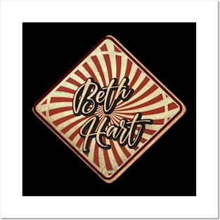 Beth Hart vintage design on top Posters and Art